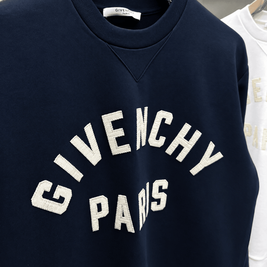 Cotton Sweatshirt With Paris Patch Logo