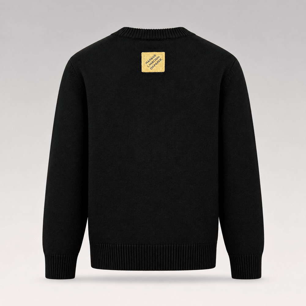Embroidered Signature Knit Sweater