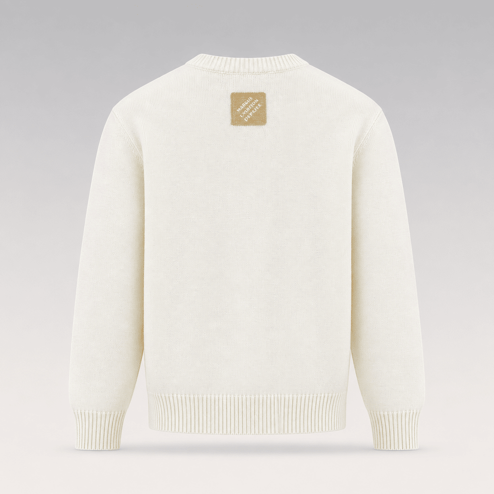 Embroidered Signature Knit Sweater