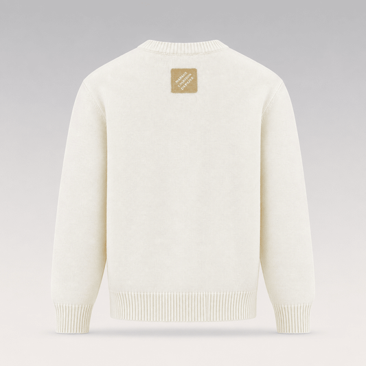 Embroidered Signature Knit Sweater