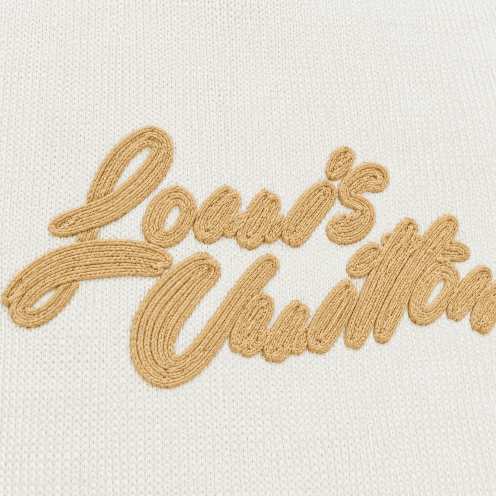 Embroidered Signature Knit Sweater