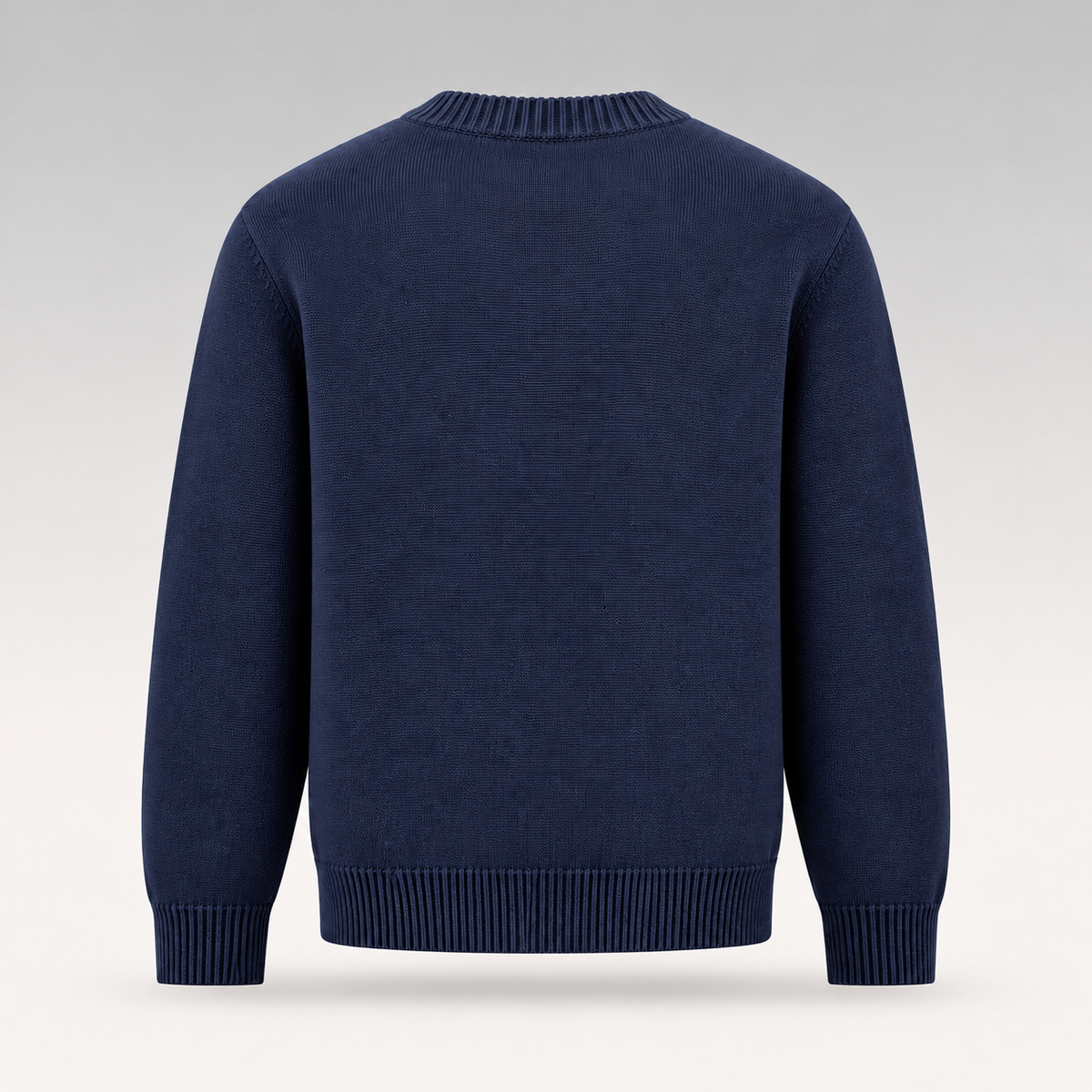 Signature Leather Logo Knit Sweater