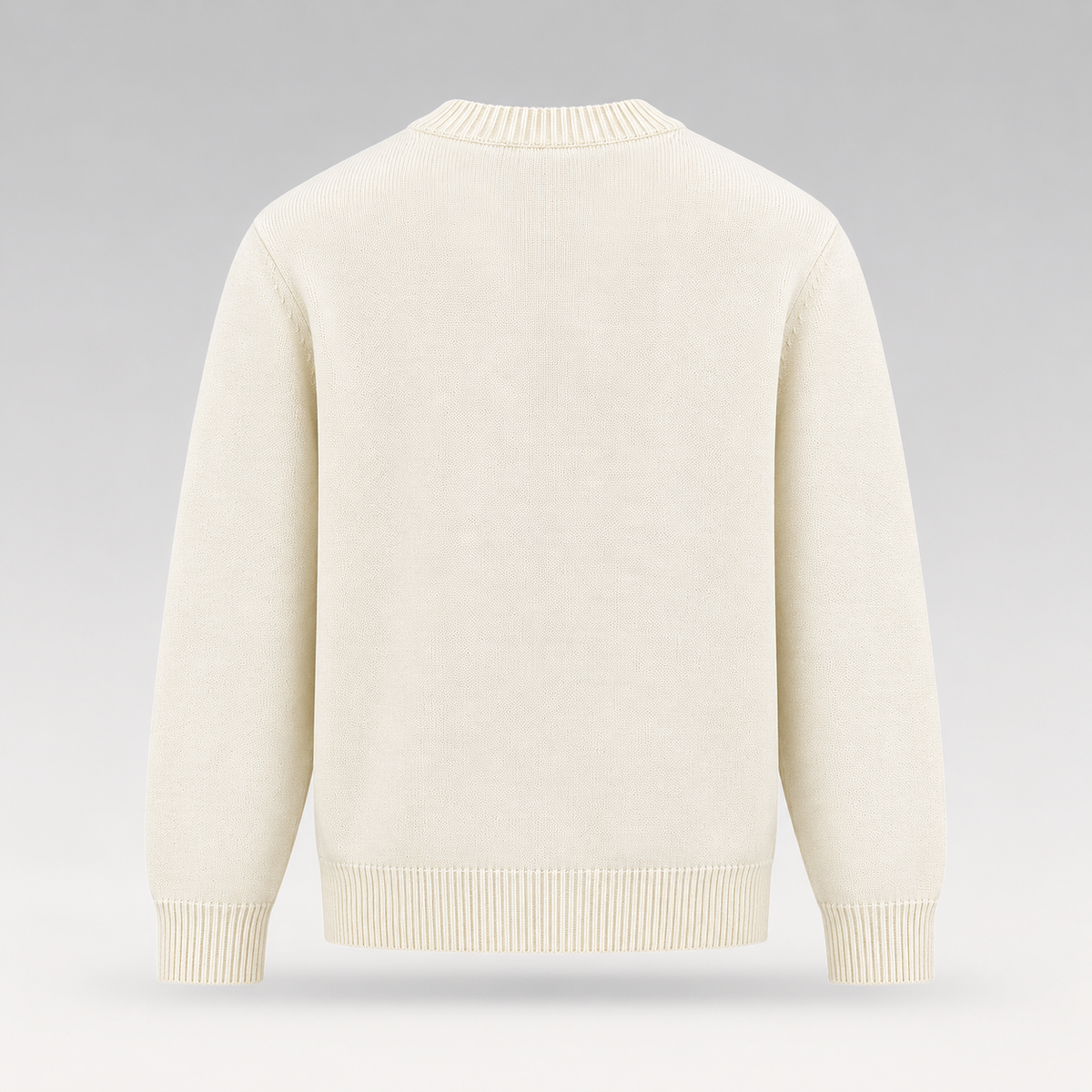 Signature Leather Logo Knit Sweater