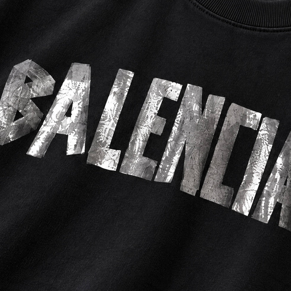 New Tape Type Oversized T-shirt