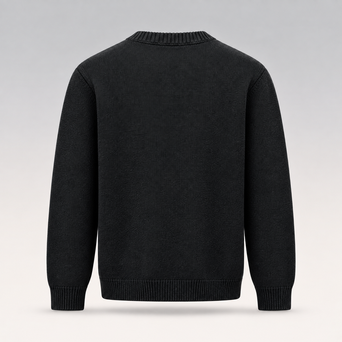 Knit Sweater With Patch