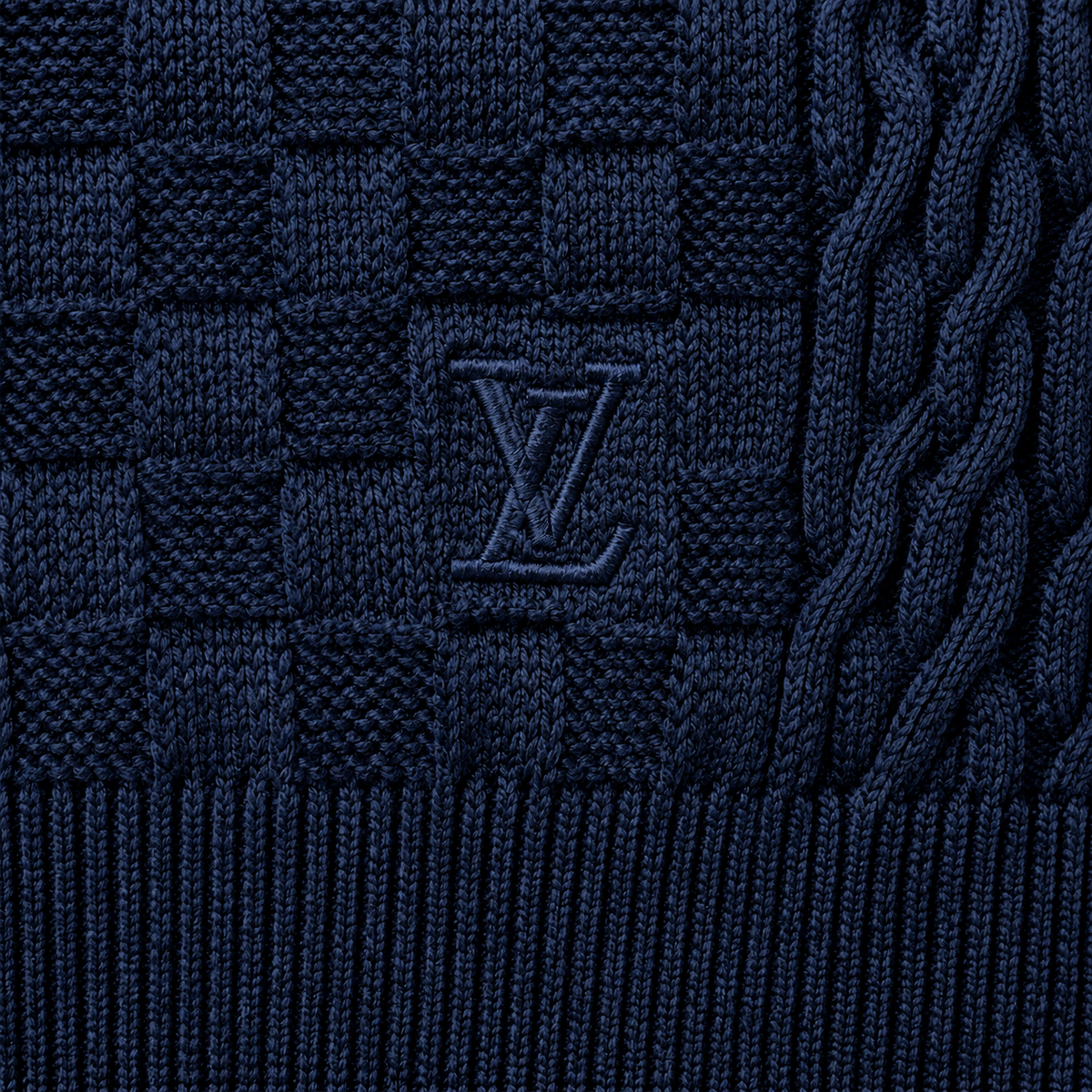 Half-Zip Knitted Signature Pullover
