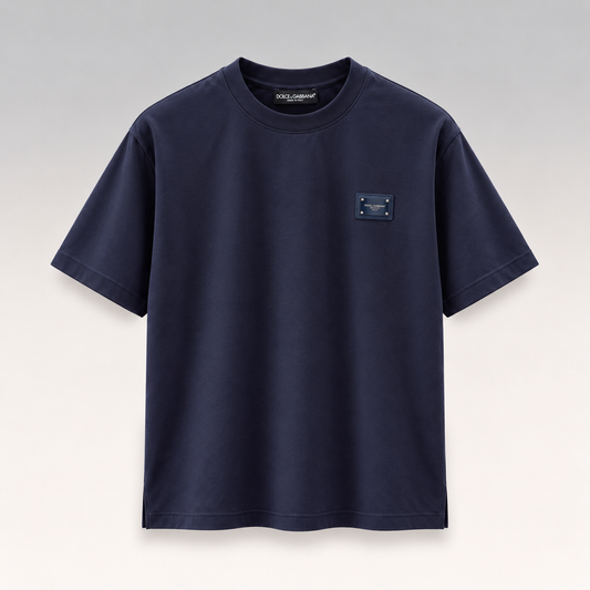 Cotton T-shirt With Branded Tag