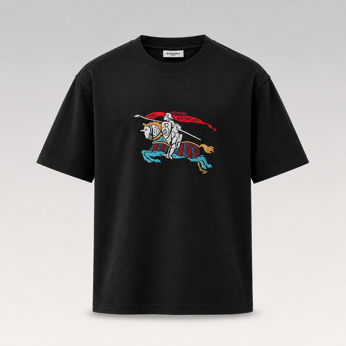 Equestrian Knight-embroidered T-shirt