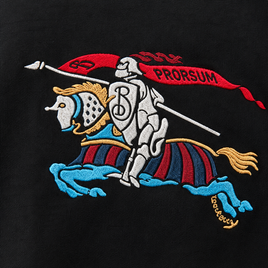 Equestrian Knight-embroidered T-shirt
