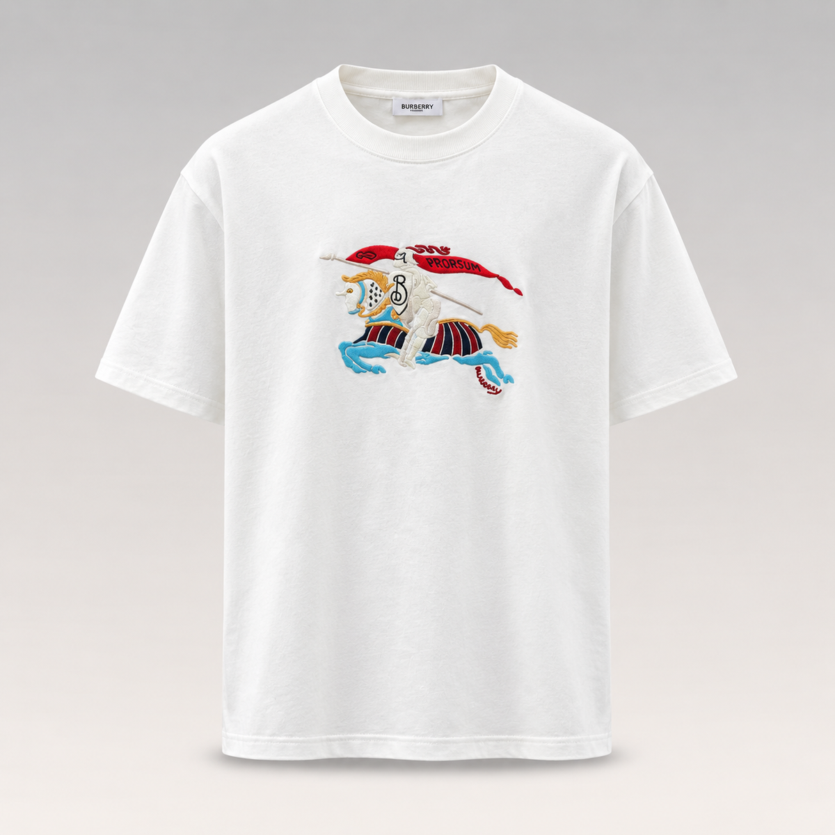 Equestrian Knight-embroidered T-shirt