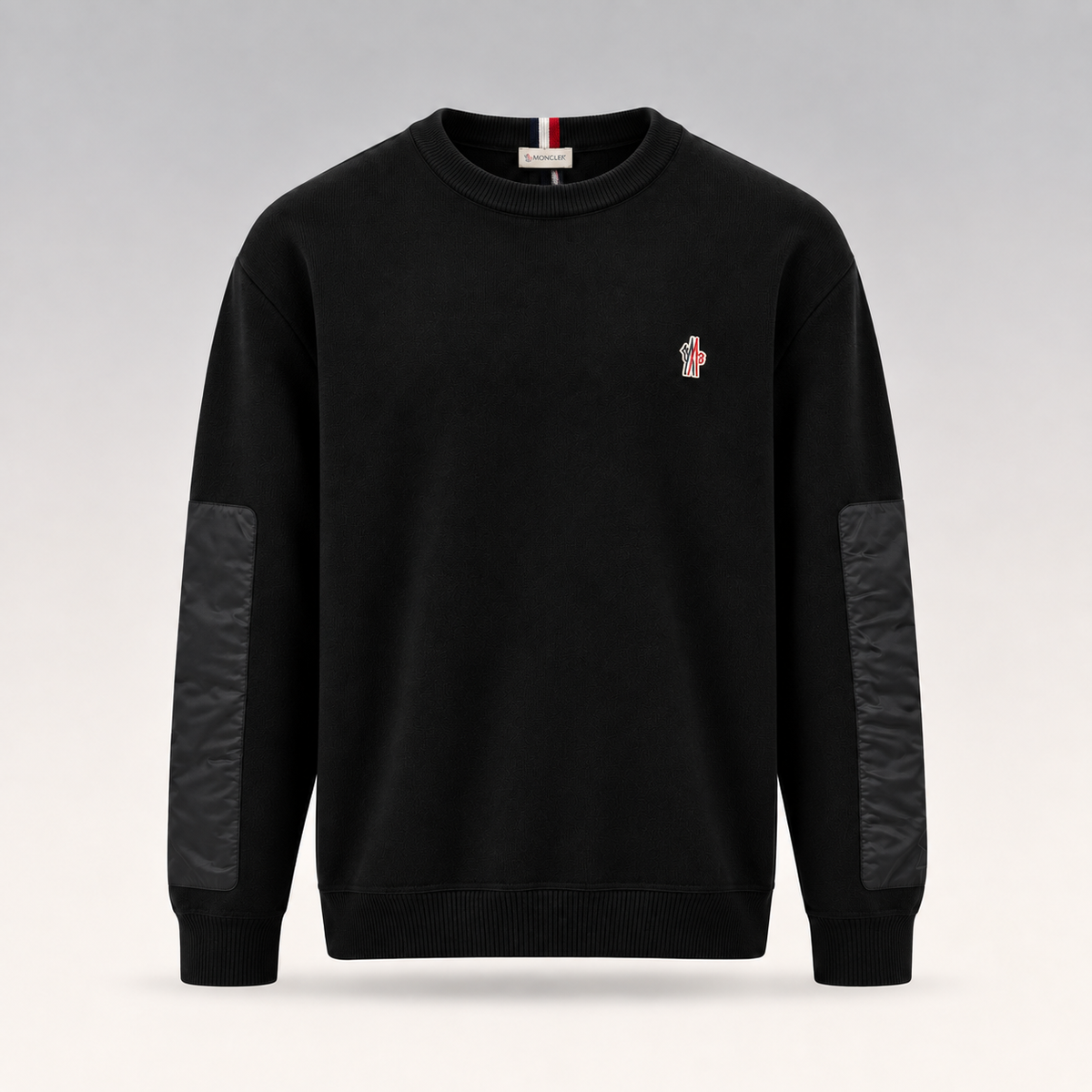 Logo Patch and Insert Detailed Sweater