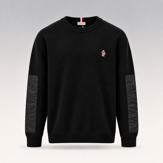 Logo Patch and Insert Detailed Sweater