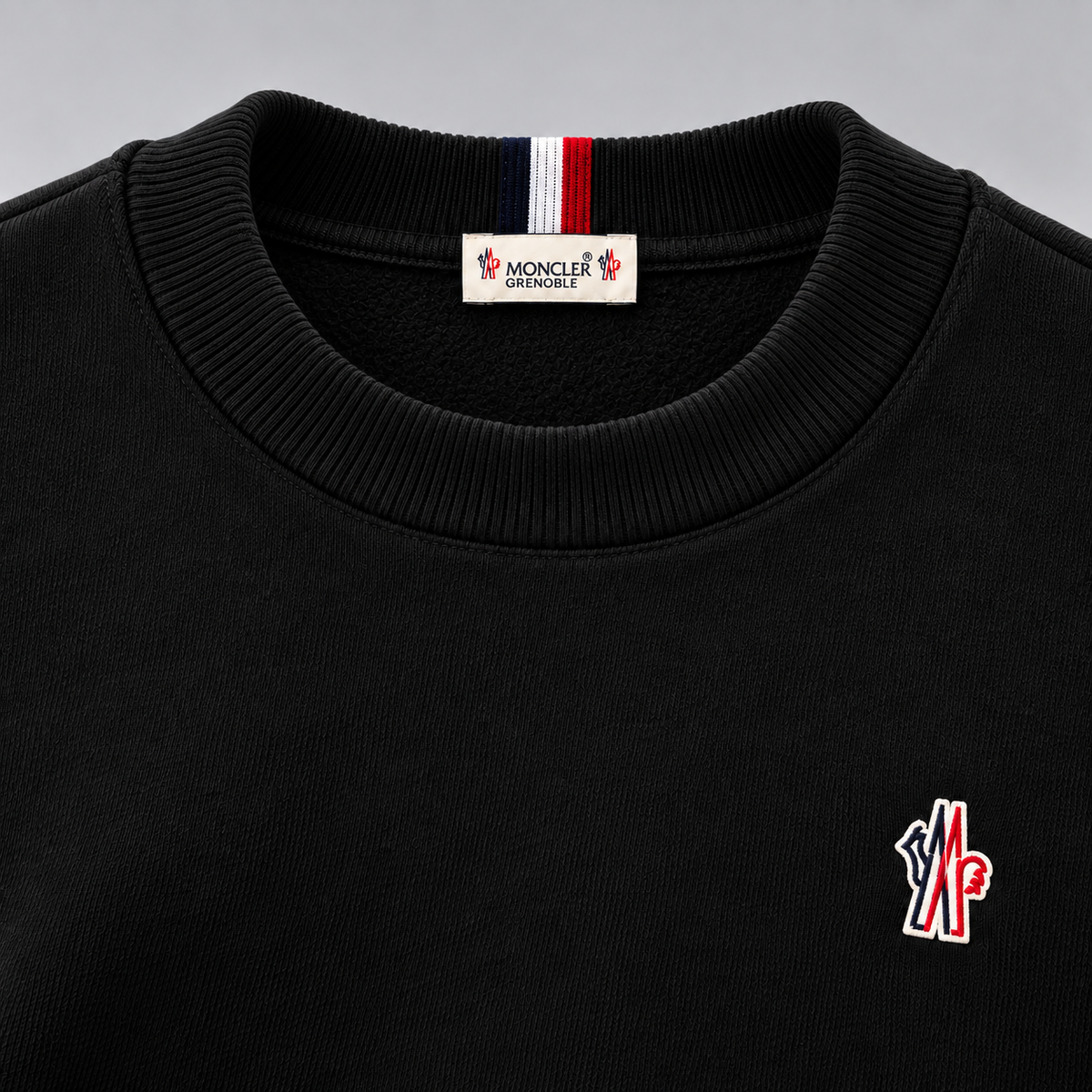 Logo Patch and Insert Detailed Sweater