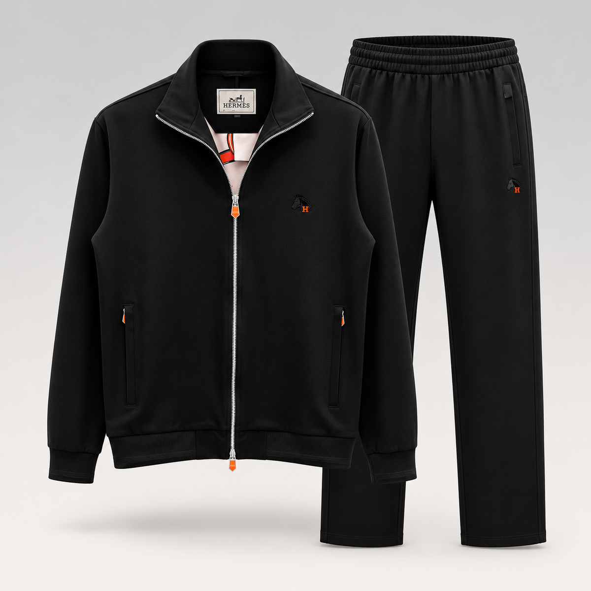 Embroidered Horse Logo Tracksuit