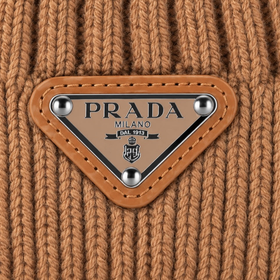 Metal Triangle Logo Beanie