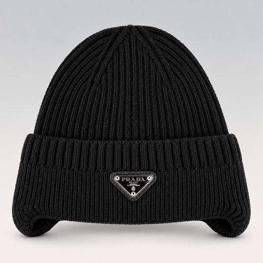 Metal Triangle Logo Beanie