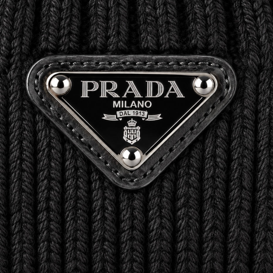 Metal Triangle Logo Beanie