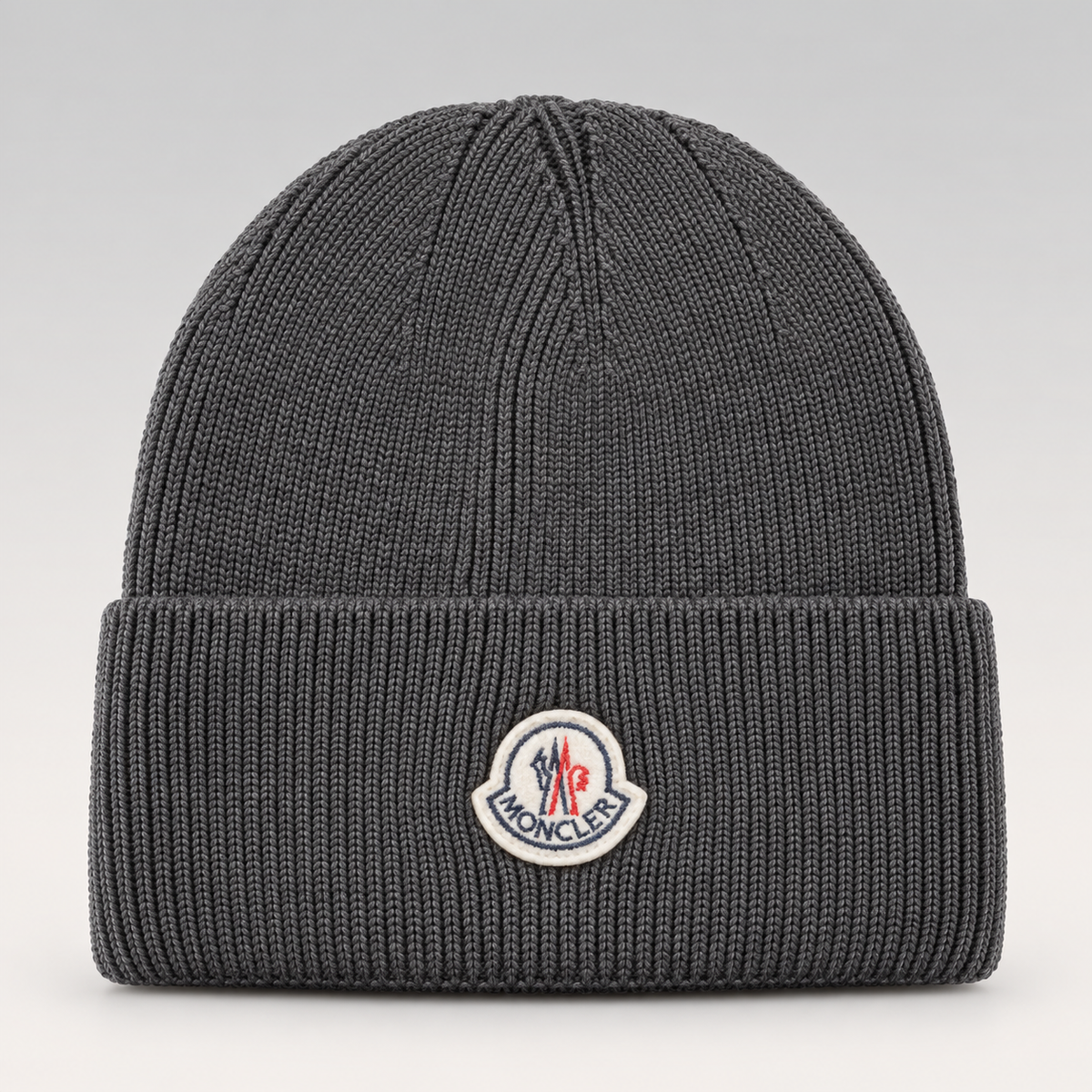 Logo-Patch Ribbed Knit Beanie & Scarf Set