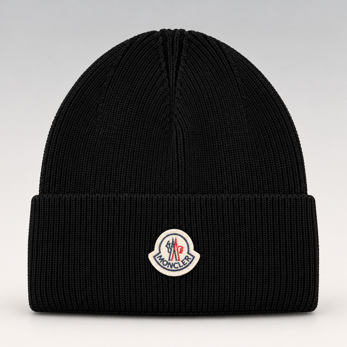 Logo-Patch Ribbed Knit Beanie & Scarf Set