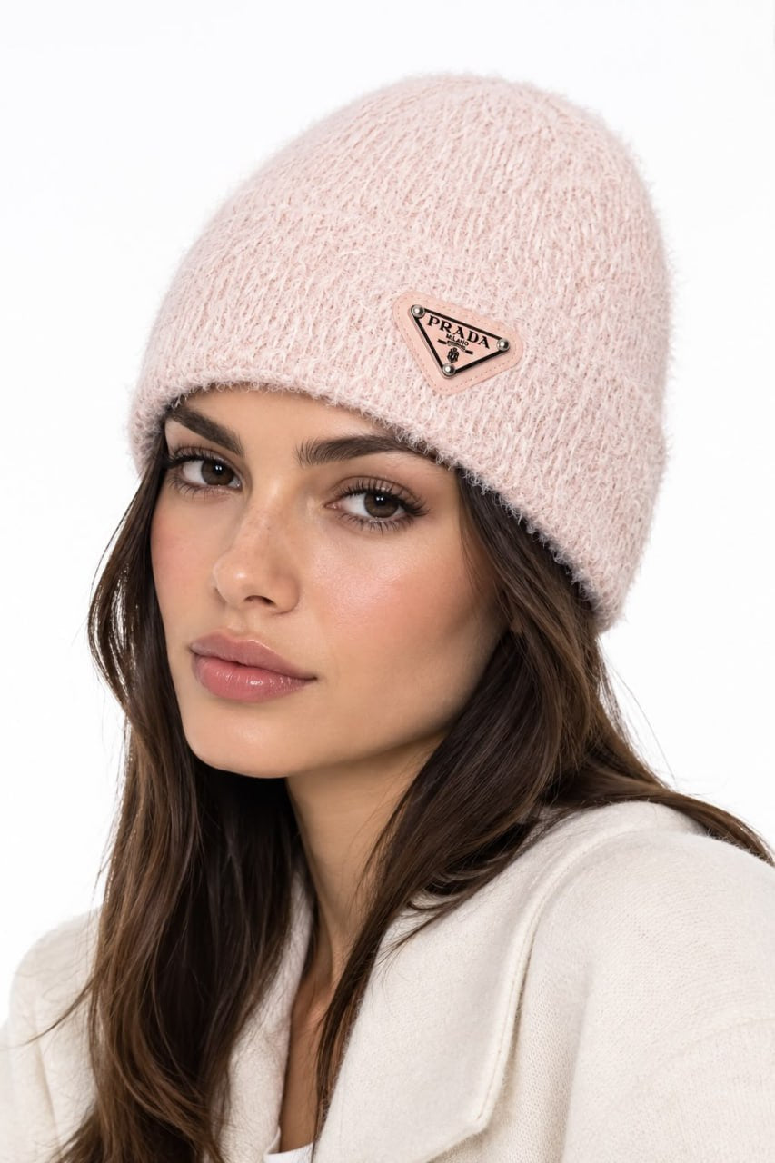 Metal Triangle Logo Beanie