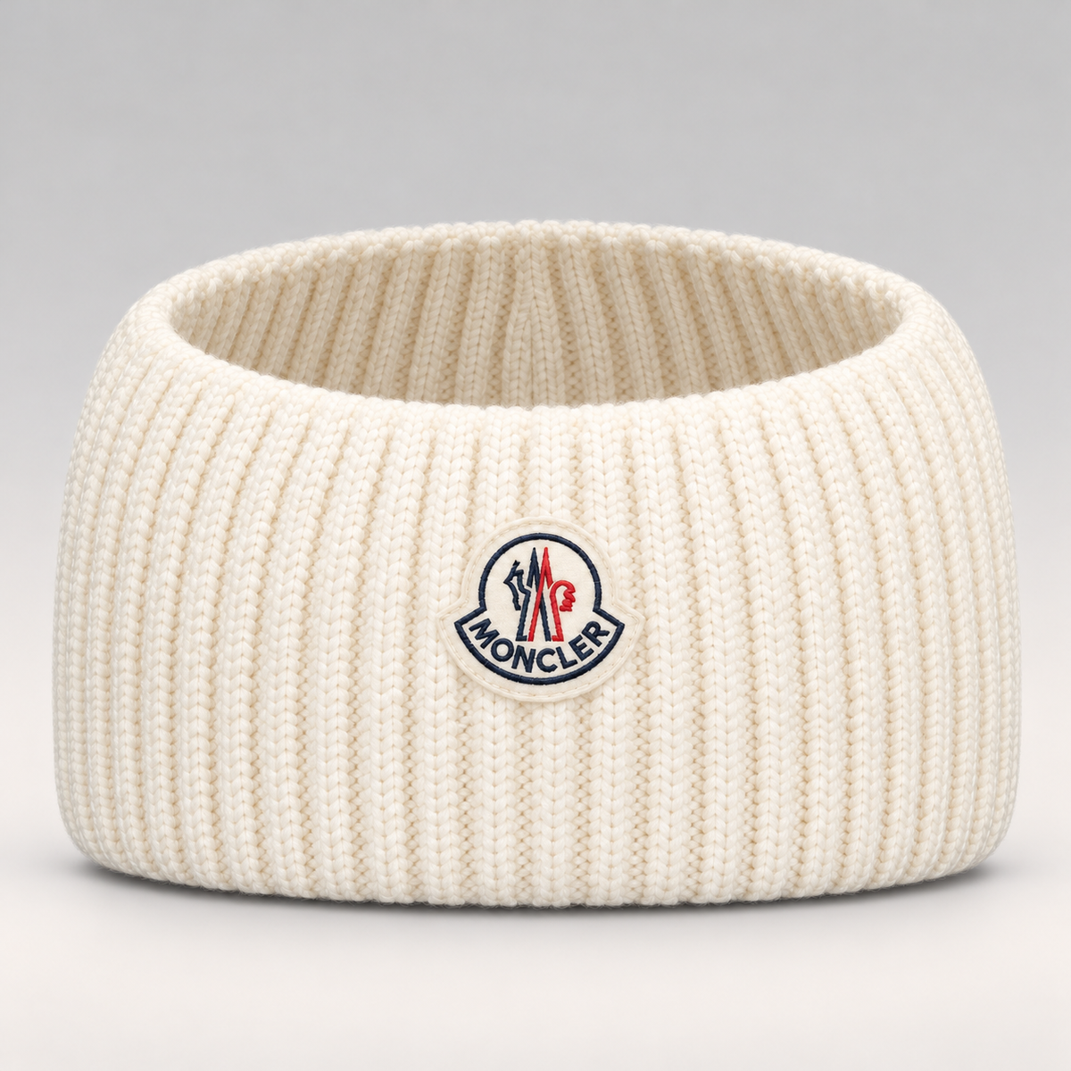 Logo-Patch Ribbed Knit Headband