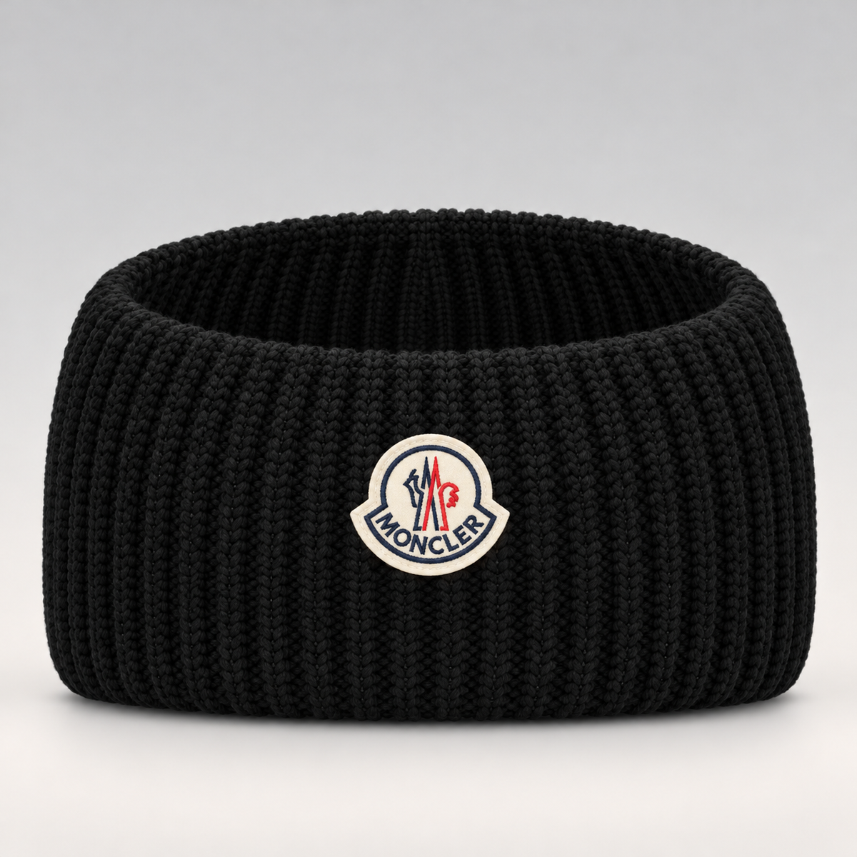 Logo-Patch Ribbed Knit Headband