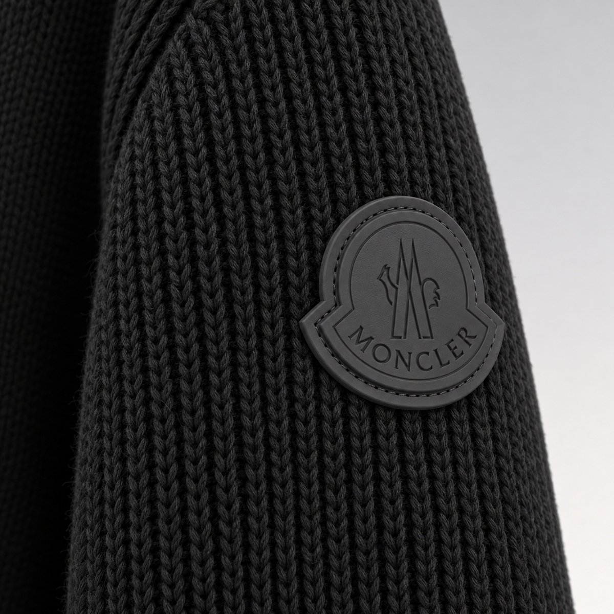 Ribbed Knit Zip-Up Cardigan