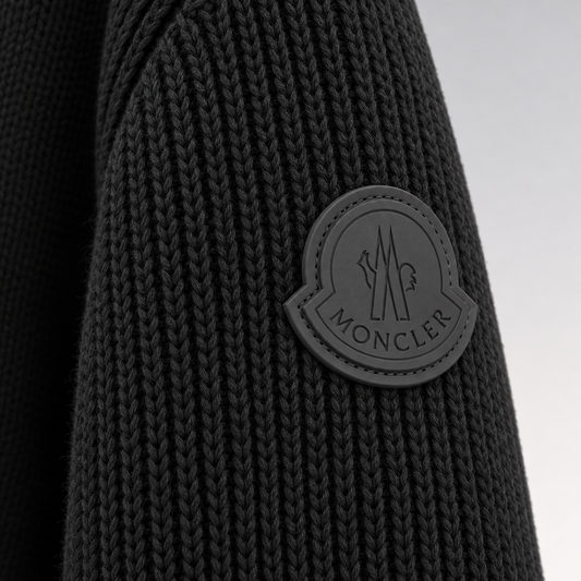 Ribbed Knit Zip-Up Cardigan