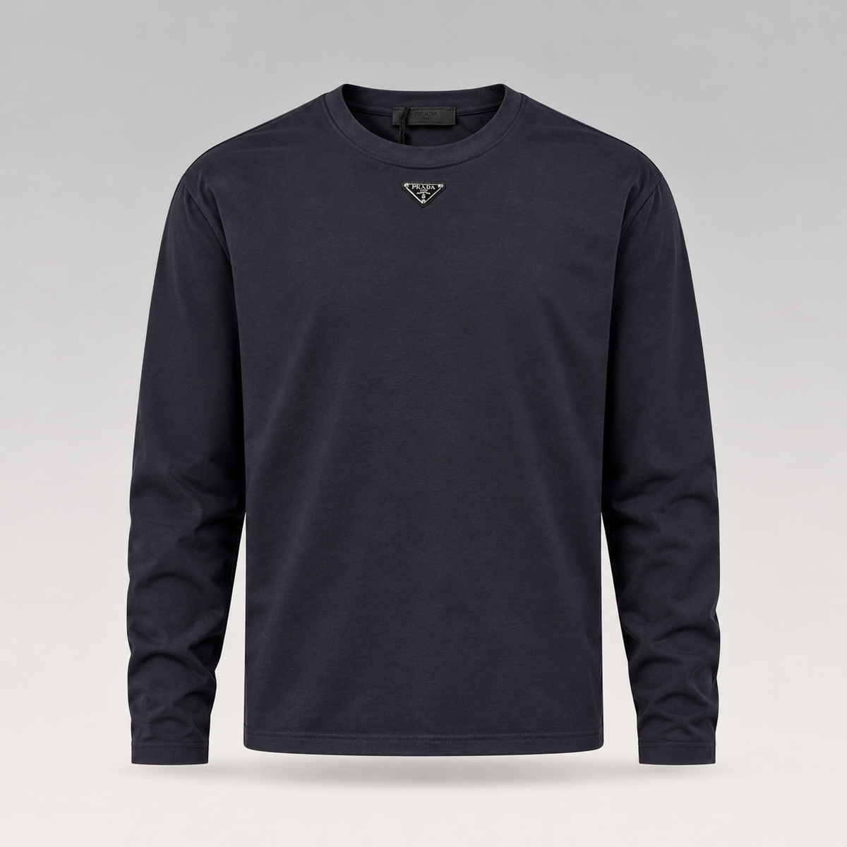Metal Triangle Logo Long-Sleeved T-Shirt
