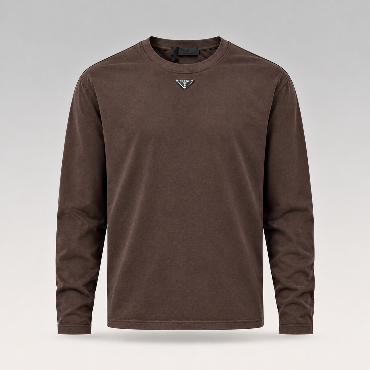 Metal Triangle Logo Long-Sleeved T-Shirt