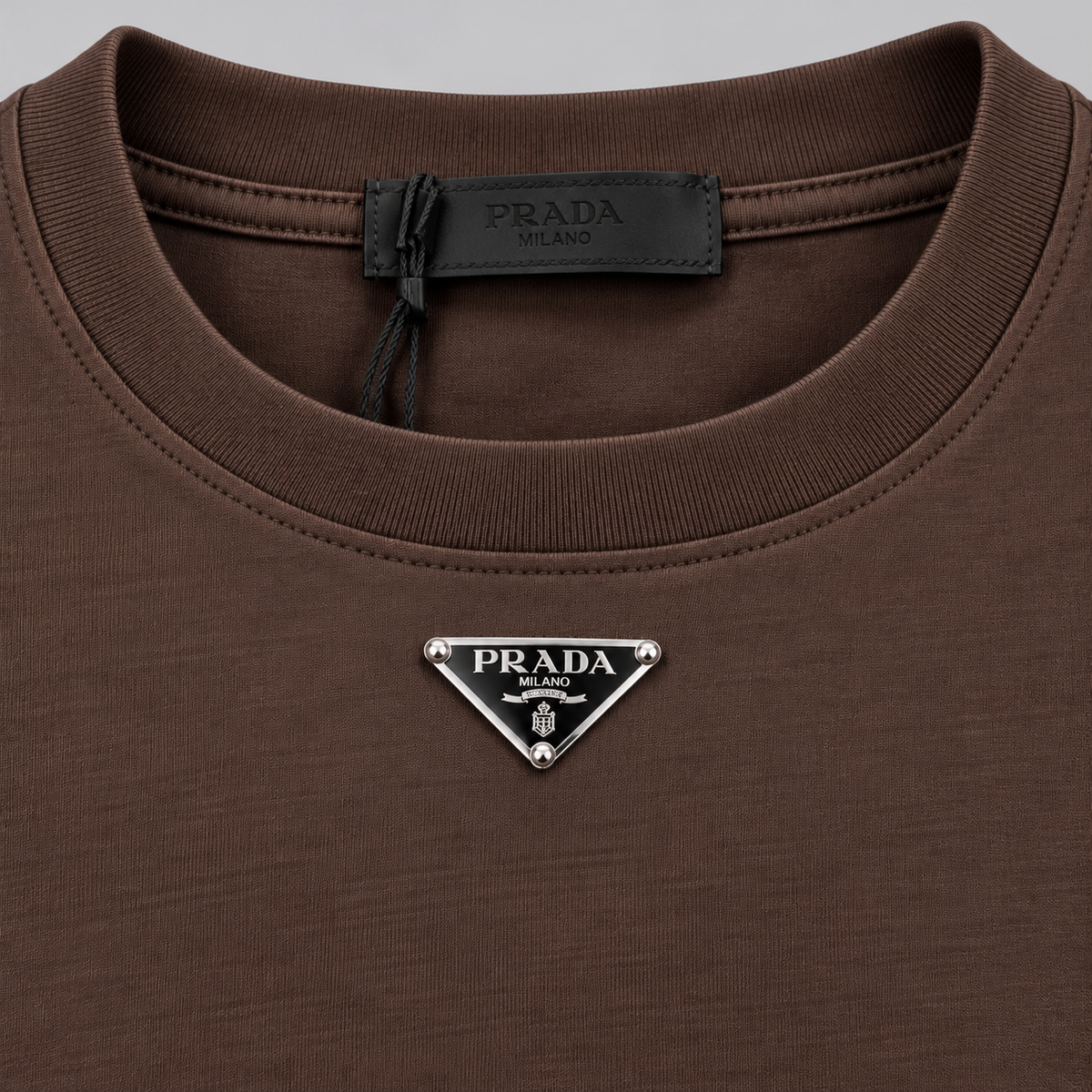 Metal Triangle Logo Long-Sleeved T-Shirt