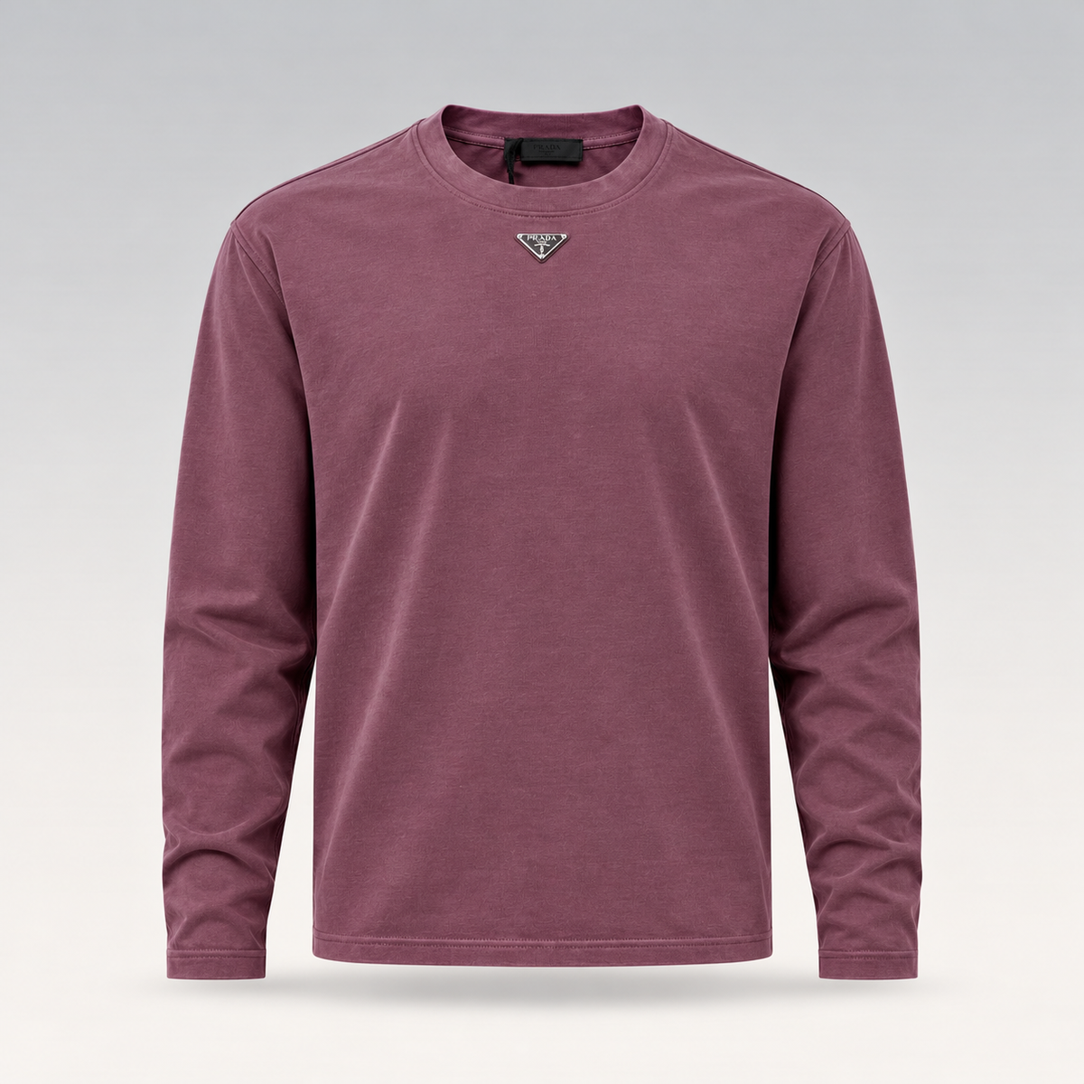 Metal Triangle Logo Long-Sleeved T-Shirt