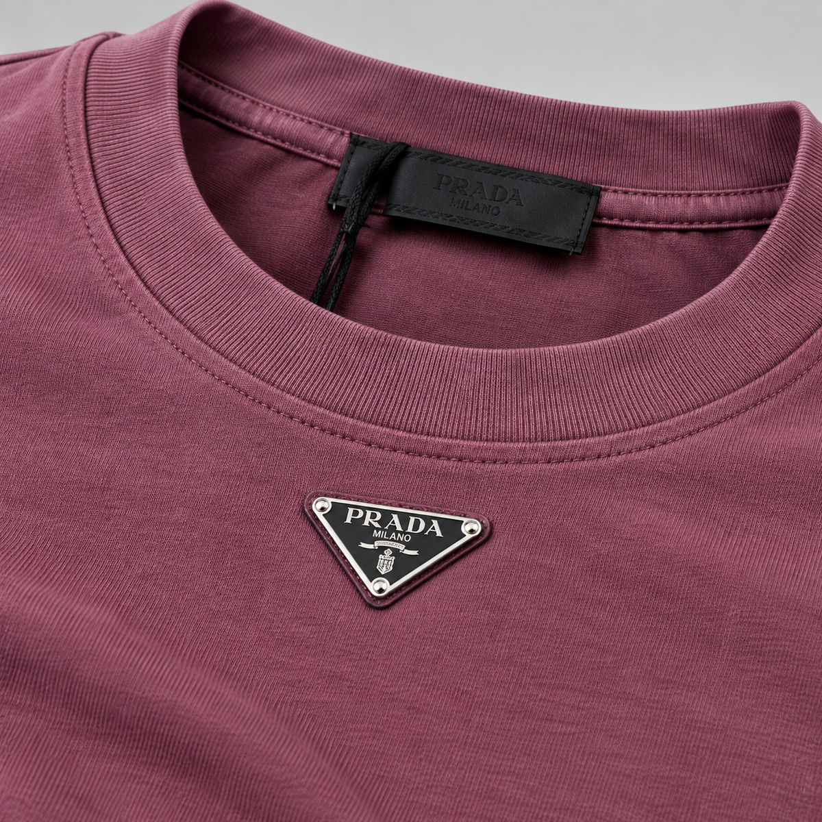 Metal Triangle Logo Long-Sleeved T-Shirt