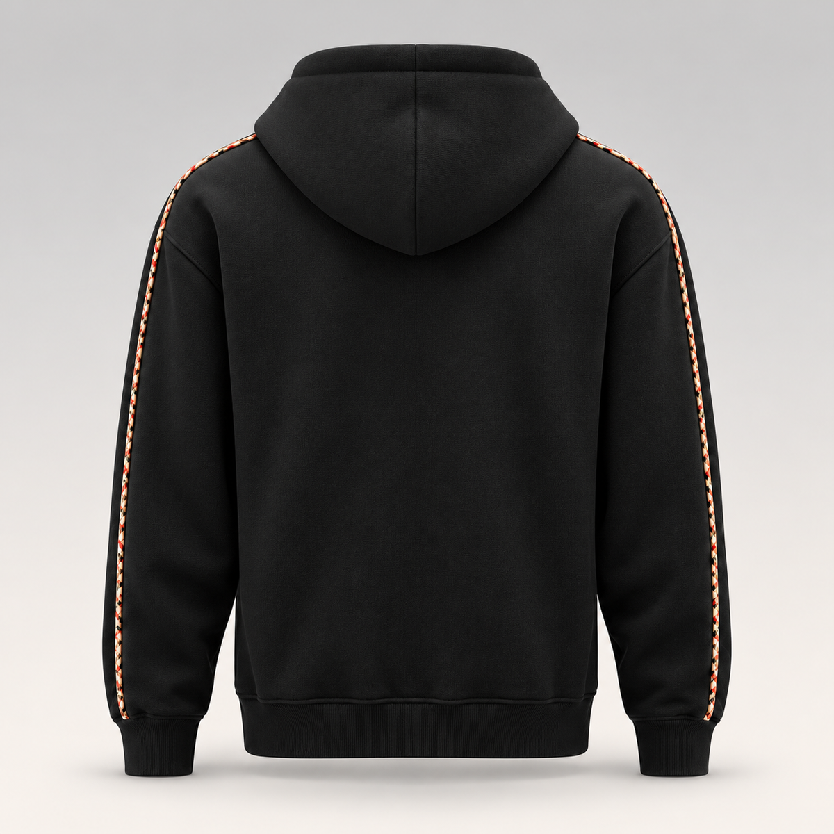 Check Equestrian Knight Logo Hoodie