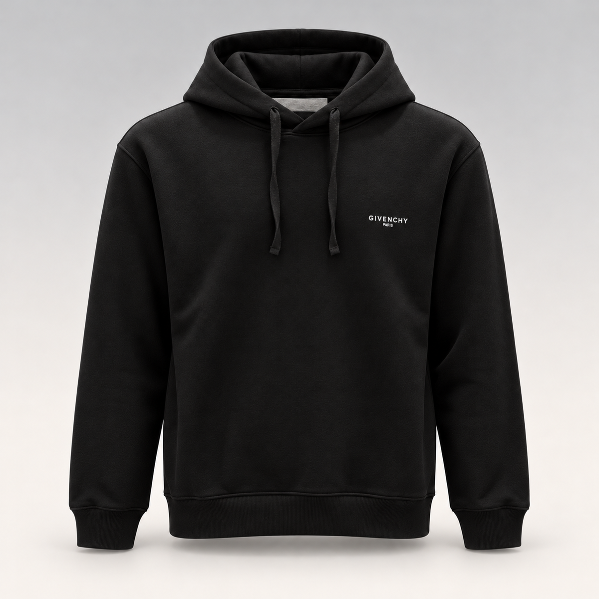 Embroidered Signature Logo Cotton Hoodie