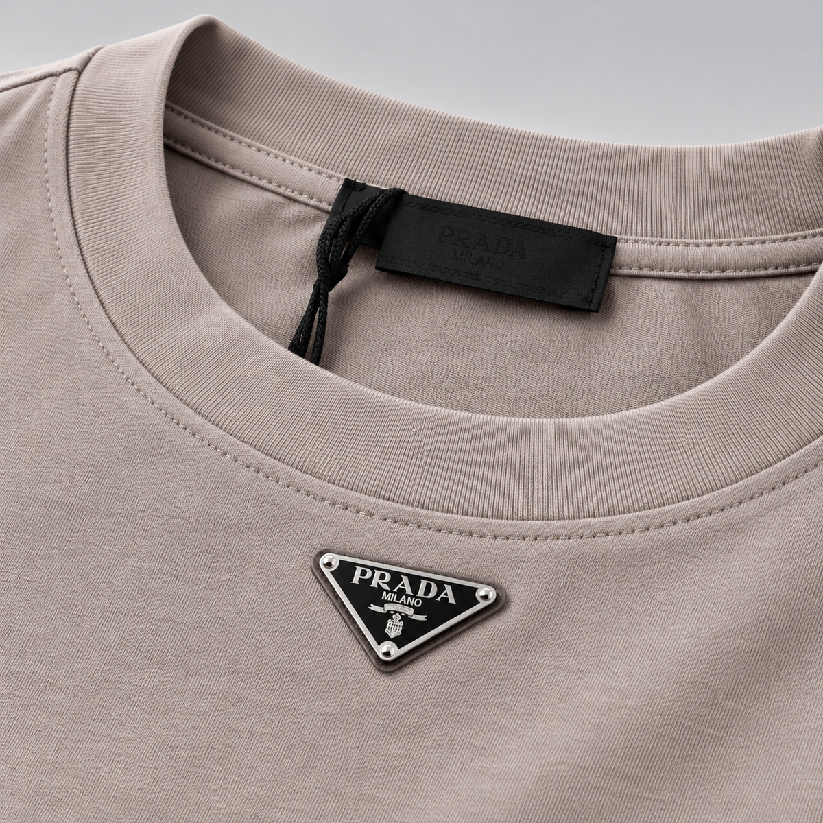 Metal Triangle Logo Long-Sleeved T-Shirt
