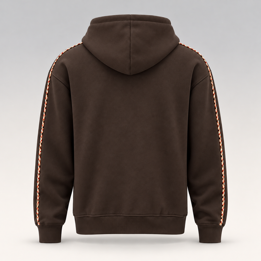 Check Equestrian Knight Logo Hoodie