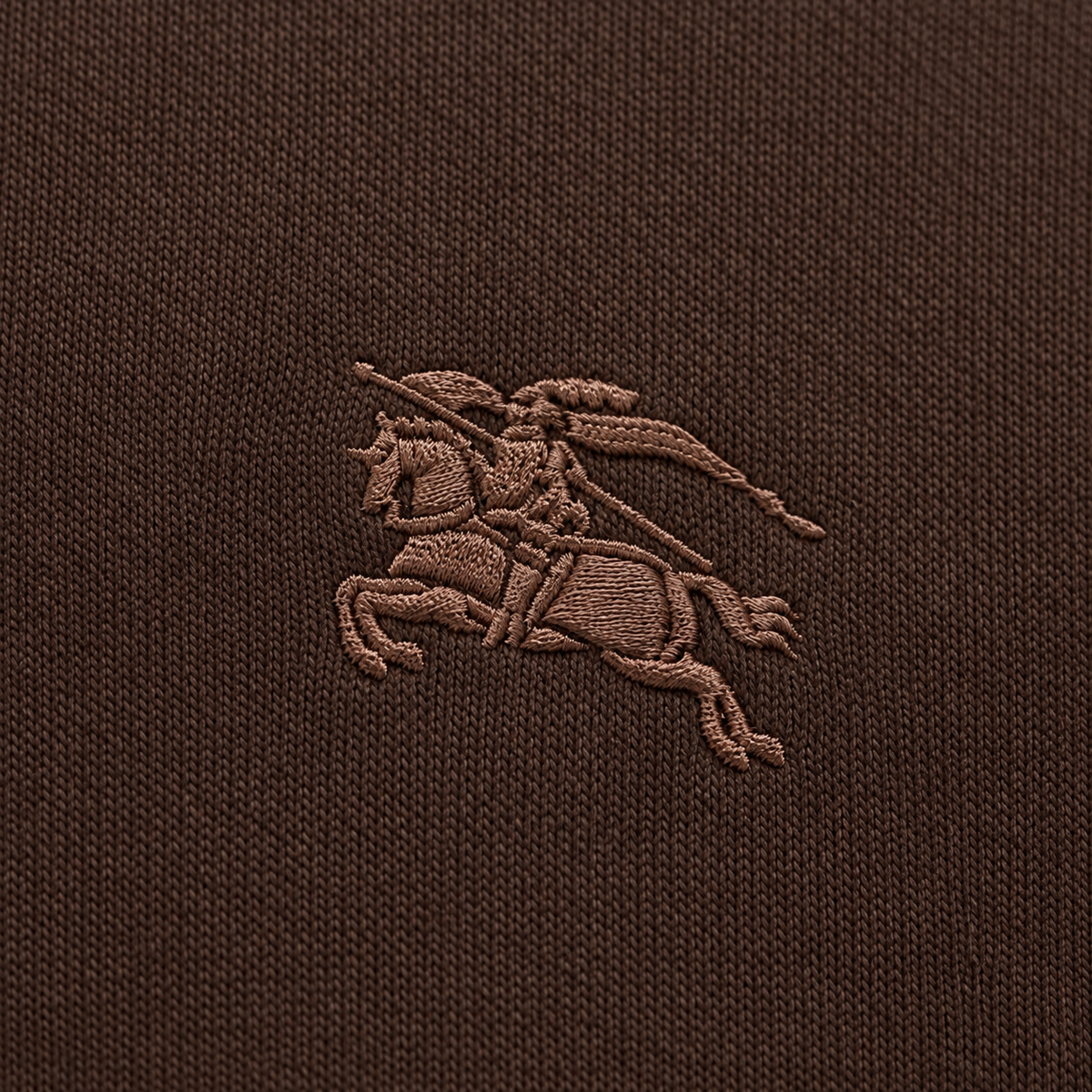 Check Equestrian Knight Logo Hoodie
