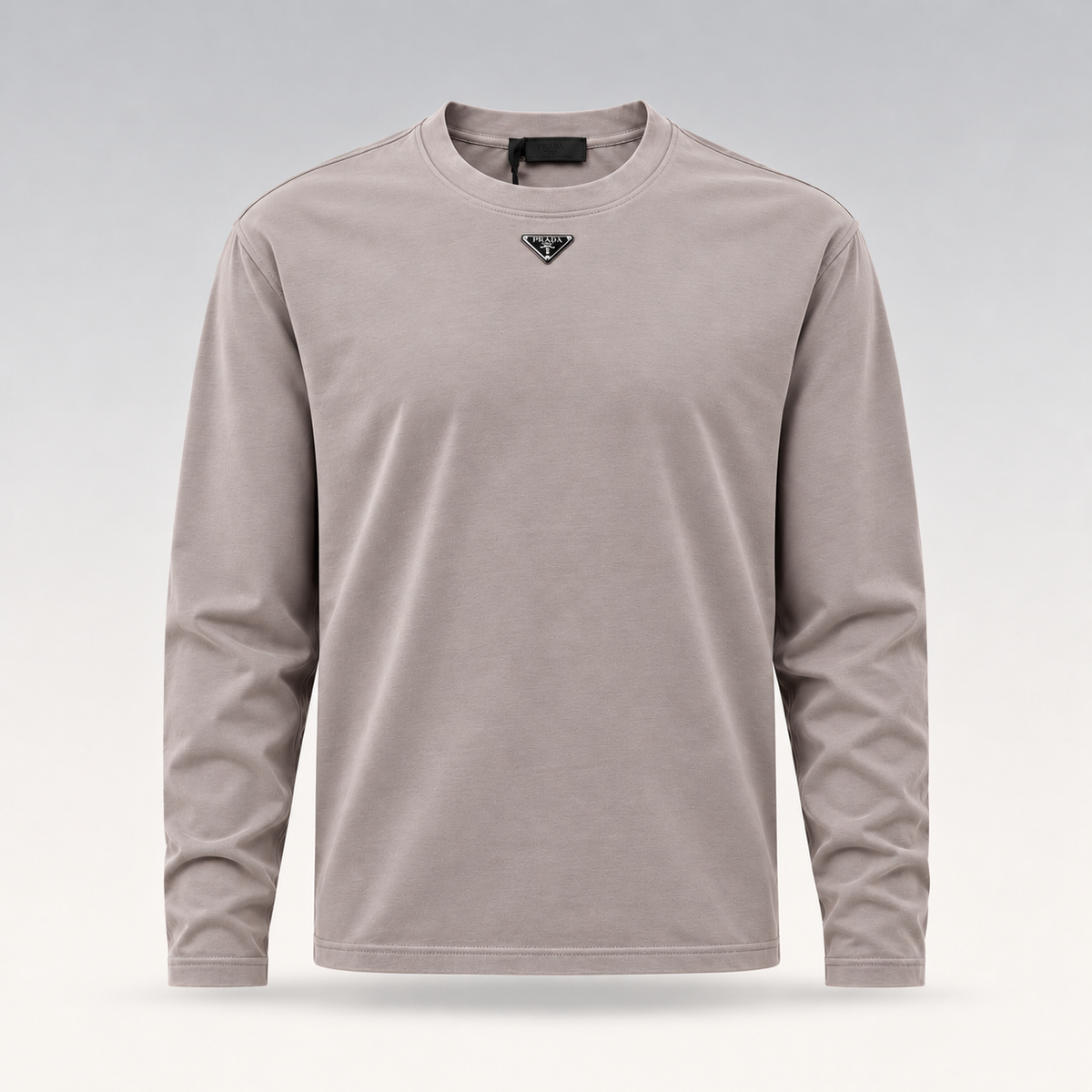 Metal Triangle Logo Long-Sleeved T-Shirt