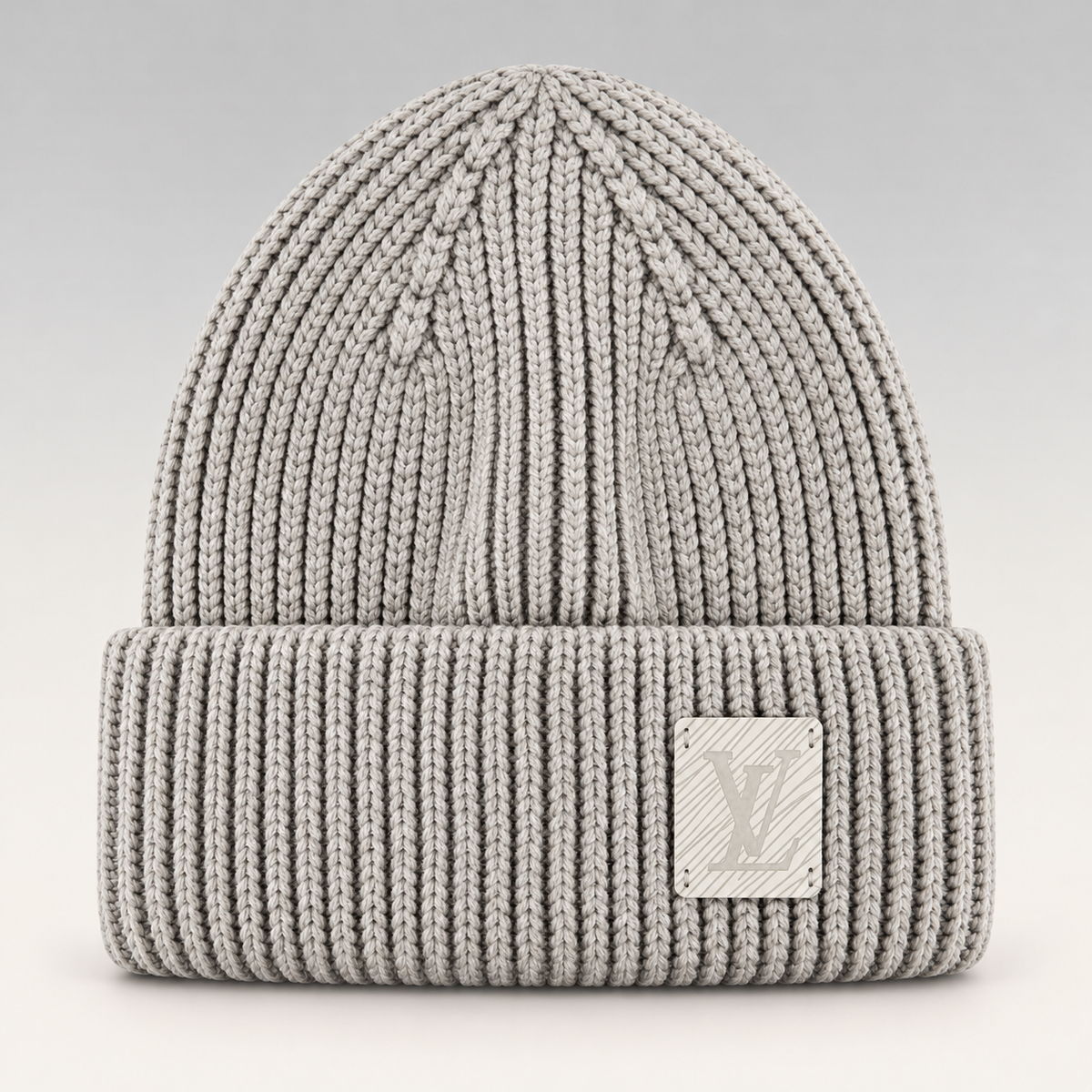 Signature Logo Ribbed Knit Beanie