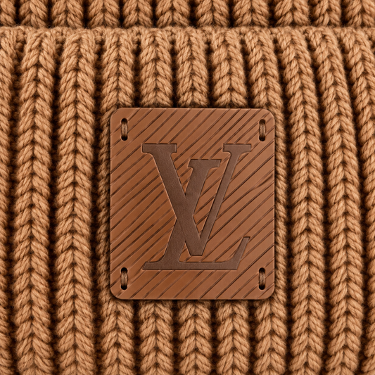 Signature Logo Ribbed Knit Beanie