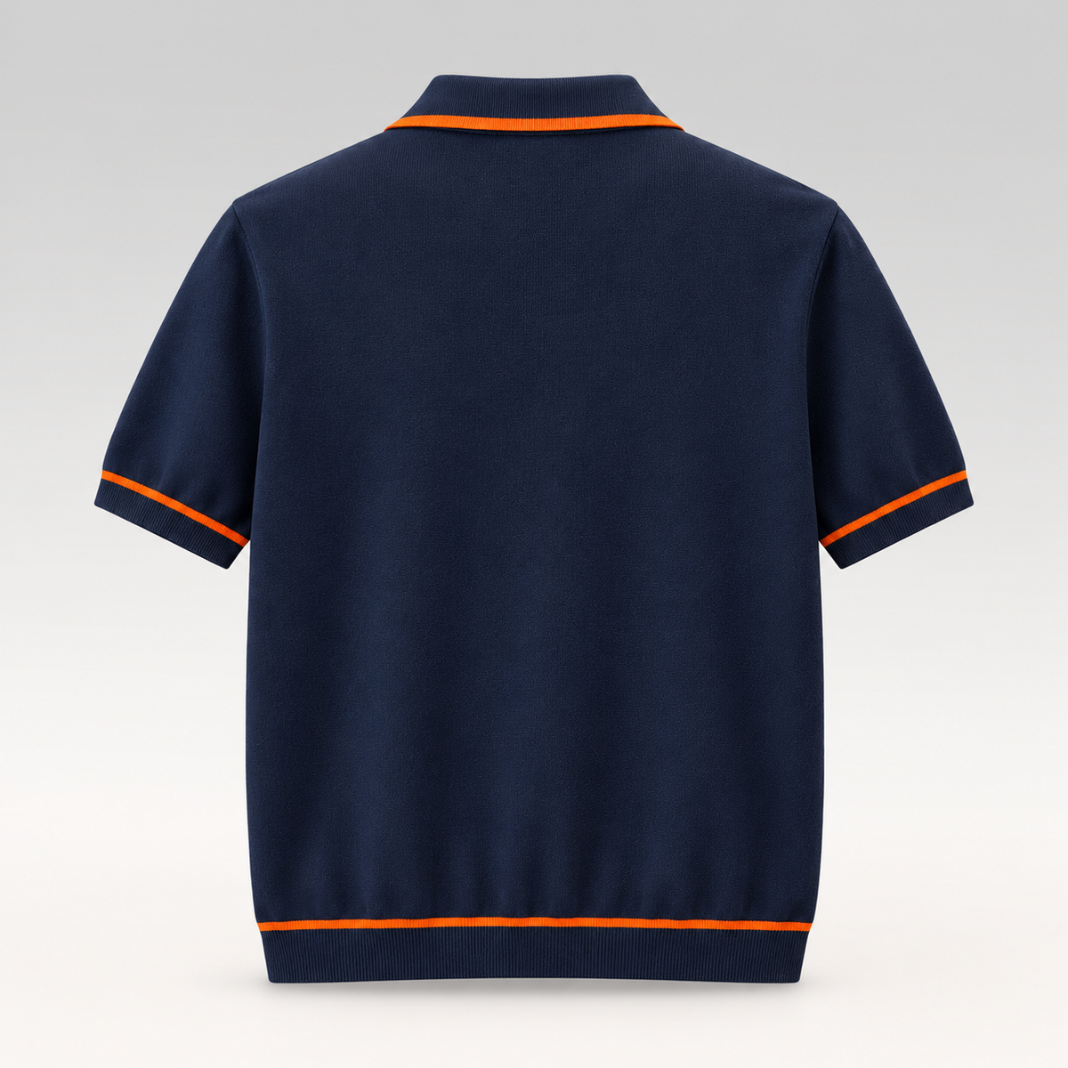 H Logo Contrast Trim Knitted Polo Shirt