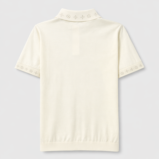 Signature Logo Knit Polo Shirt