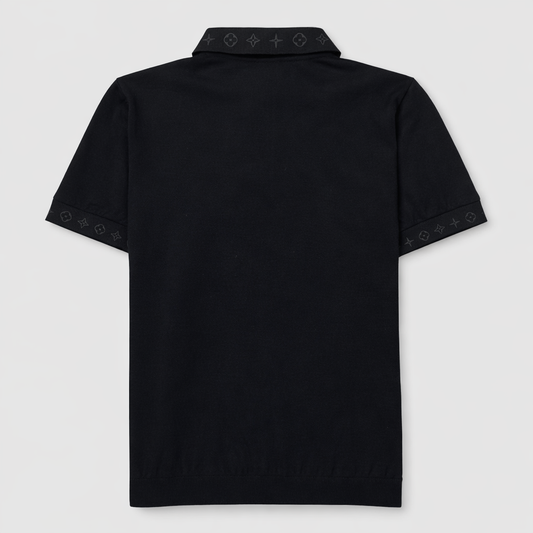 Signature Logo Knit Polo Shirt