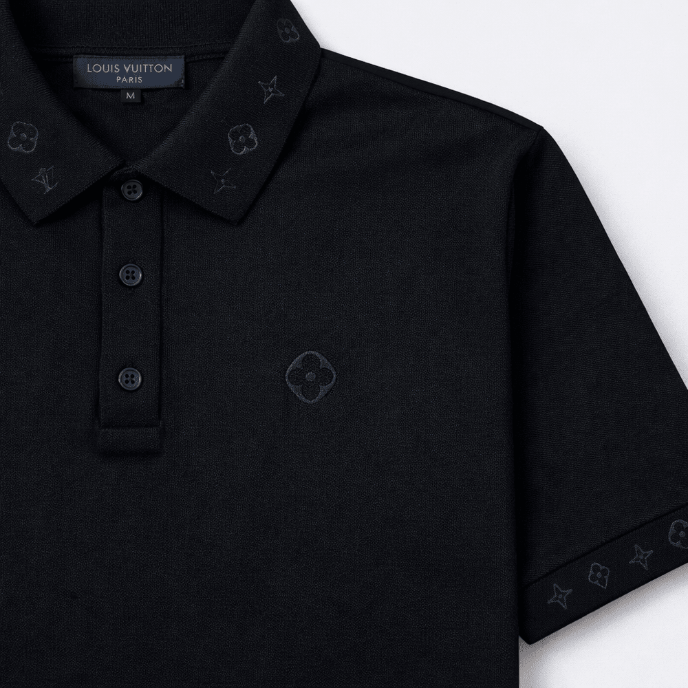 Signature Logo Knit Polo Shirt