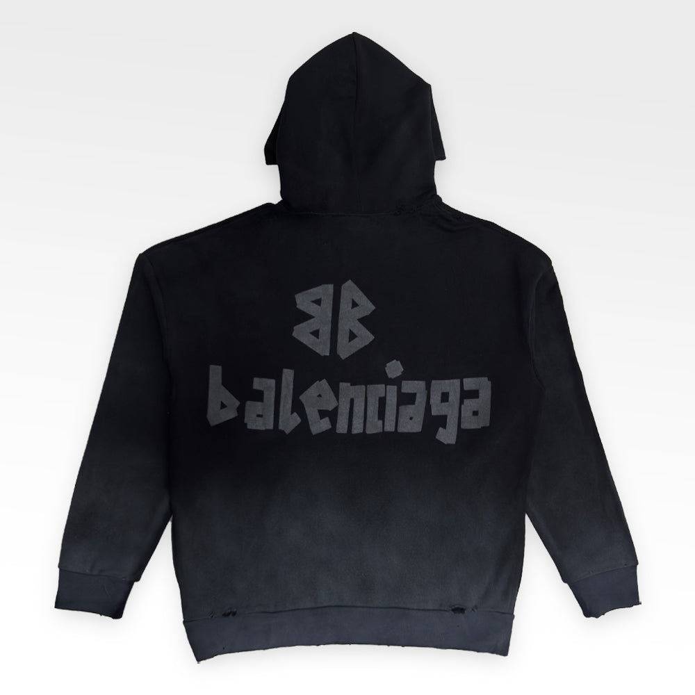 BALENCIAGA Faded Effect Oversized Hoodie