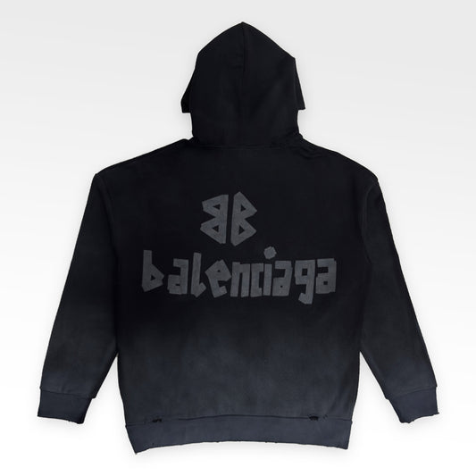 BALENCIAGA Faded Effect Oversized Hoodie