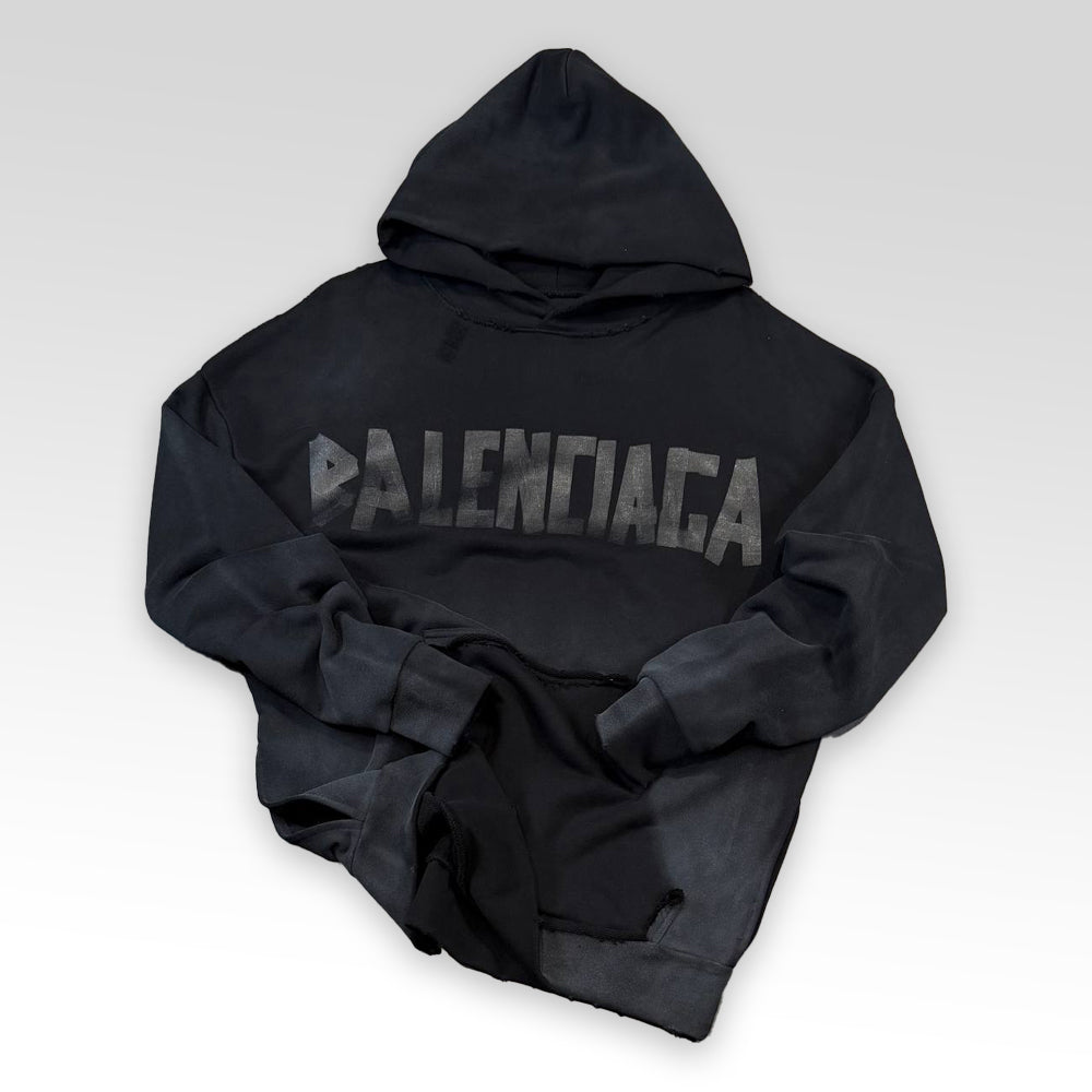 Faded Effect Oversized Hoodie