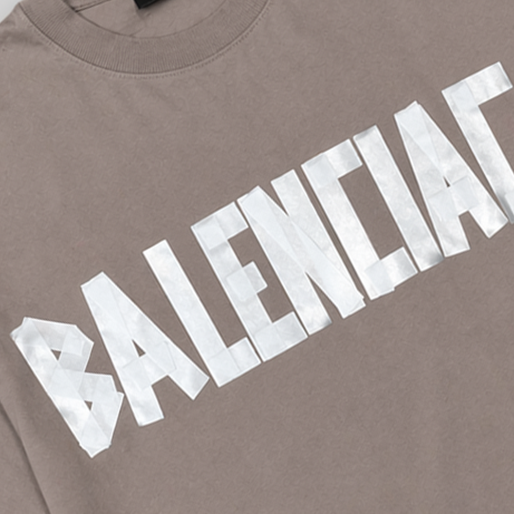 New Tape Type Oversized T-shirt