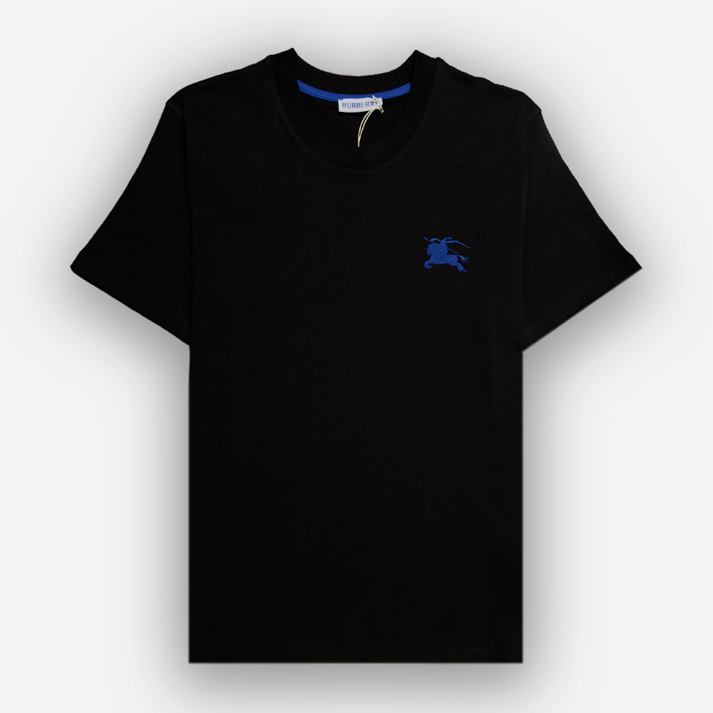 BURBERRY Logo Embroidered Cotton T-shirt